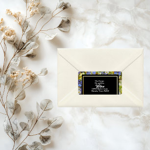 Colorful Wild Flowers  Wedding Return Address Label