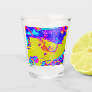 Colorful wild lizard Thunder_Cove Shot Glass