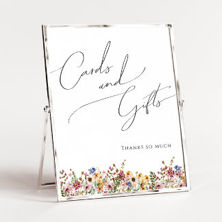Colorful Wildflower | Cards and Gifts Sign