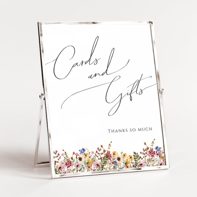 Colorful Wildflower | Cards and Gifts Sign (Creator Uploaded)