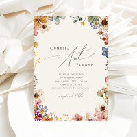 Colorful Wildflower Garden | Beige Casual Wedding