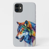 Colorful wolf