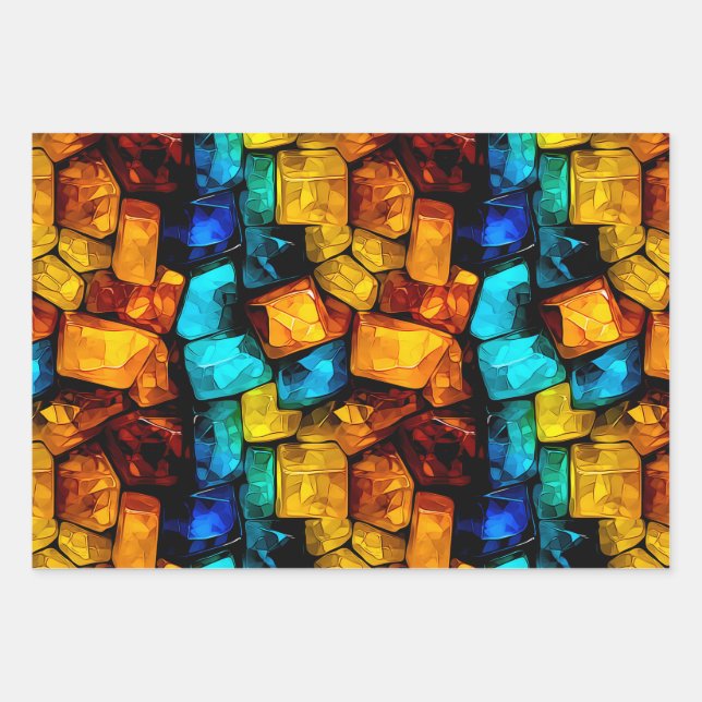 Colorful wrapping paper abstract pattern (Front 2)