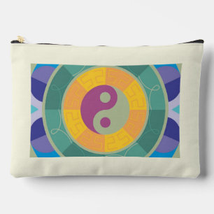 Colorful Yin Yang Pattern Accessory Pouch