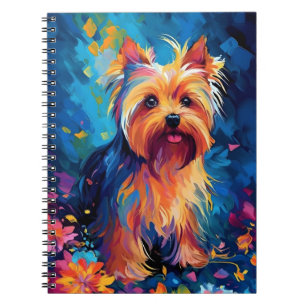 Colorful Yorkshire Terrier Notebook