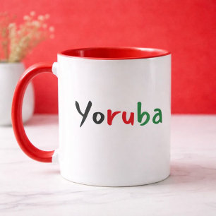 Colorful Yoruba Pan African Mug