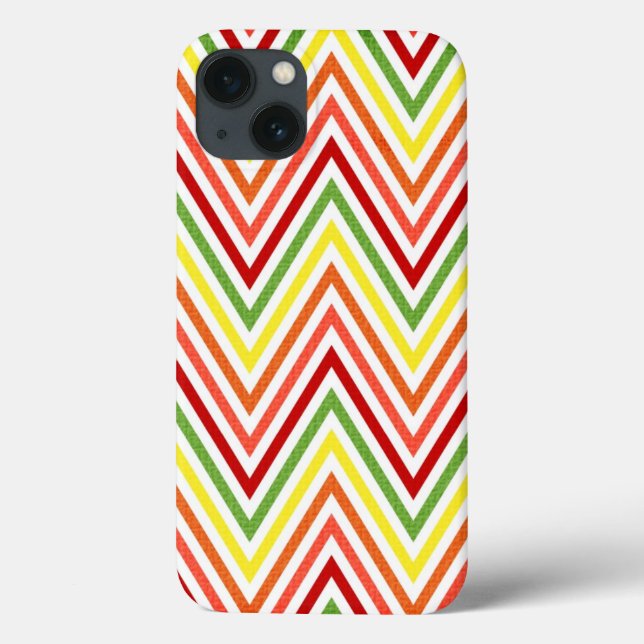 Colorful Zigzag Chevron Pattern Case-Mate iPhone Case (Back)