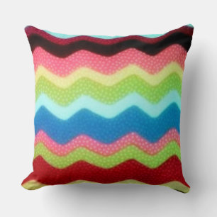 Colorful Zigzags Cushion