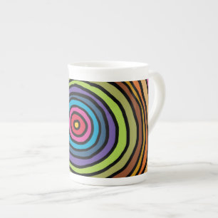 ColorfulCircles.jpg Bone China Mug