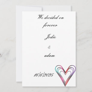 colorfule cute invitation