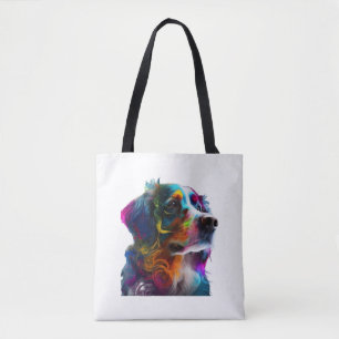 COLORFULL DOG TOTE BAG