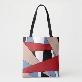 Colorfull geometry tote bag