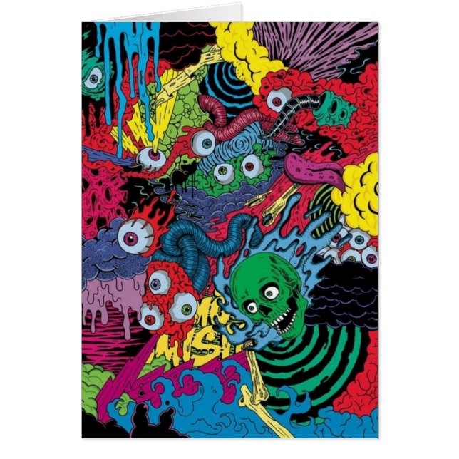 colorfull gouls tattoo design (Front)