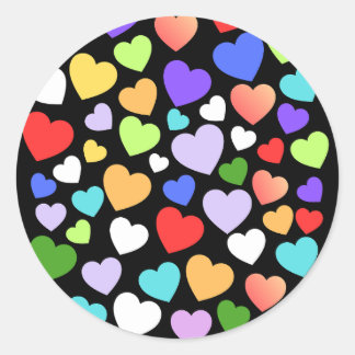 Colorfull heart sticker