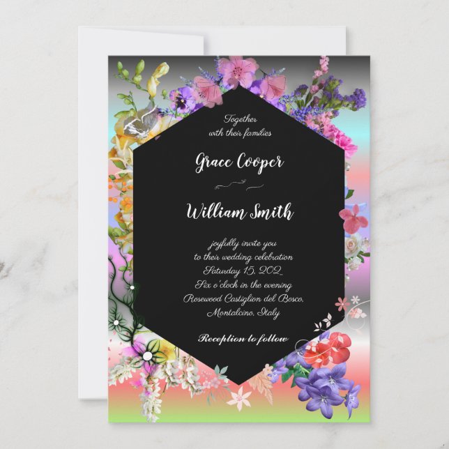 Colorfull  invitation (Front)