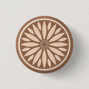COLORFULL MODERN FLOWER GIFT DAUGHTER SISTER MOM 3 CM ROUND BADGE