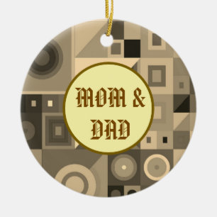 COLORFULL MODERN FLOWER GIFT DAUGHTER SISTER MOM CERAMIC ORNAMENT