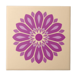 COLORFULL MODERN FLOWER GIFT DAUGHTER SISTER MOM CERAMIC TILE