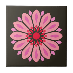 COLORFULL MODERN FLOWER GIFT DAUGHTER SISTER MOM CERAMIC TILE