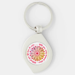 COLORFULL MODERN FLOWER GIFT DAUGHTER SISTER MOM KEY RING