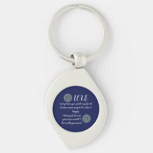 COLORFULL MODERN FLOWER GIFT DAUGHTER SISTER MOM KEY RING