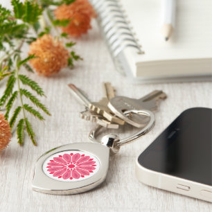 COLORFULL MODERN FLOWER GIFT DAUGHTER SISTER MOM KEY RING
