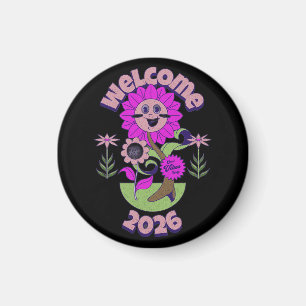 COLORFULL MODERN FLOWER GIFT DAUGHTER SISTER MOM MAGNET