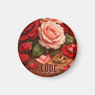 COLORFULL MODERN FLOWER GIFT DAUGHTER SISTER MOM MAGNET
