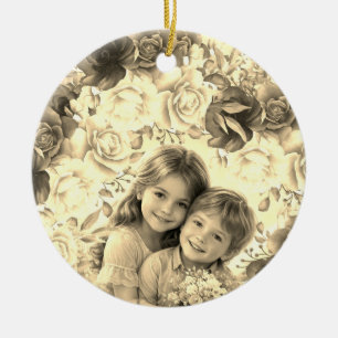 COLORFULL MODERN LOVE GIFT FOR DAUGHTER CERAMIC ORNAMENT