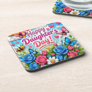 COLORFULL MODERN LOVE GIFT FOR DAUGHTER COASTER