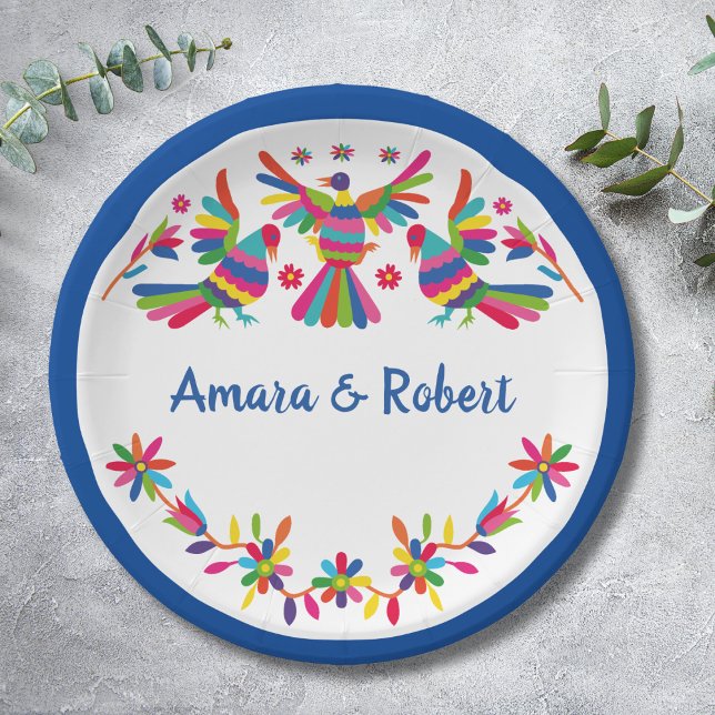 COLORFULL OTOMI MEXICAN PAPER PLATE (Creator Uploaded)