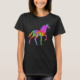 Colorfull Polka Dot Unicorn International Dot Day T-Shirt