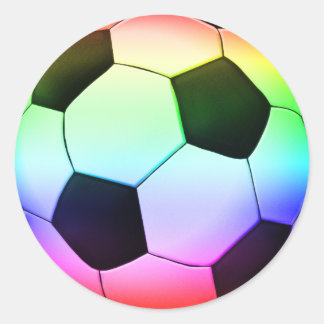 Colorfull Soccer | Football Sport Classic Round Sticker