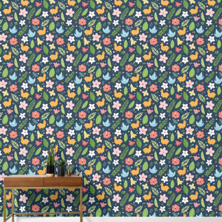 colorfull unisex kids tropical wallpaper