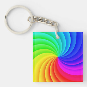 Colorfulm Pinwheel Key Ring