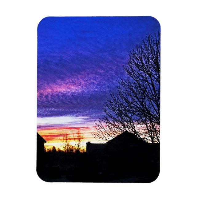 Colorfun Sunrise in Cincinnati Magnet (Vertical)