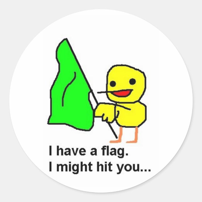 Colorguard Duck Classic Round Sticker (Front)