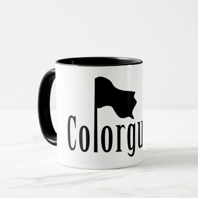 Colorguard Flag Text Mug (Front Left)
