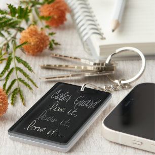 Colorguard Live It, Learn It, Love It Keychain