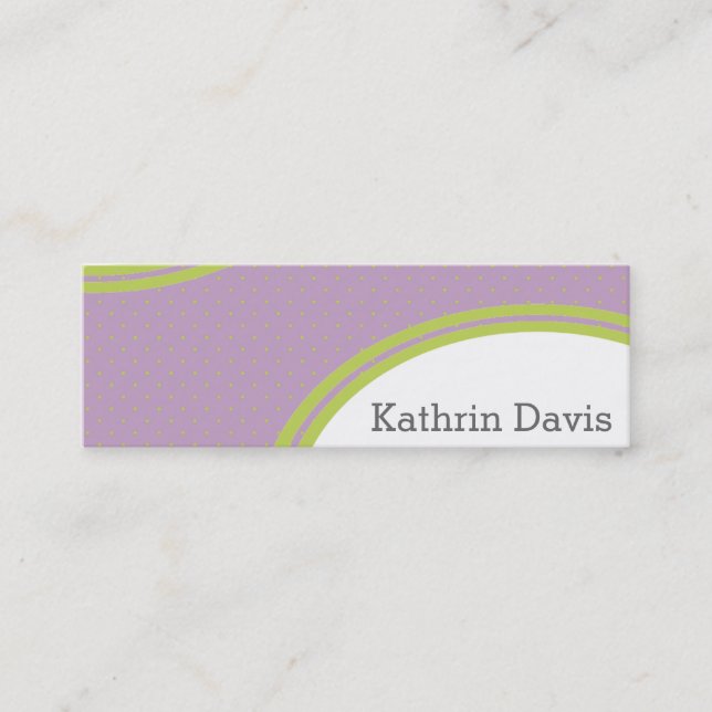 Colori Pastello Calling Mini Business Card (Front)
