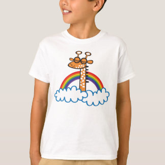 Colorida Jirafa. Giraffe. Arcoiris, rainbow. T-Shirt