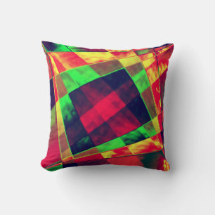 Colorido de quadrados e retângulos inclinados. cushion