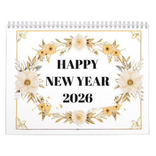 Coloring Flowers Book Calendar 2026