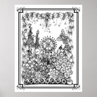 Coloring Poster "MrsDee's Wonderful World"