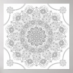 Coloring Poster – Spirals