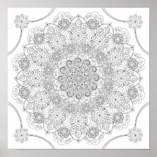 Coloring Poster – Spirals