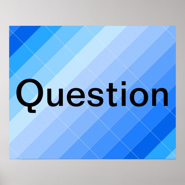 Colorplay Create Artist Space Posters - Question (Front)