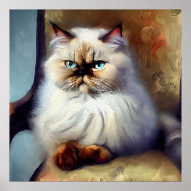 Colorpoint Persian Cat  Poster (Front)