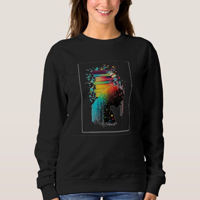 Colors Books with Girl Sweatshirt (Front)