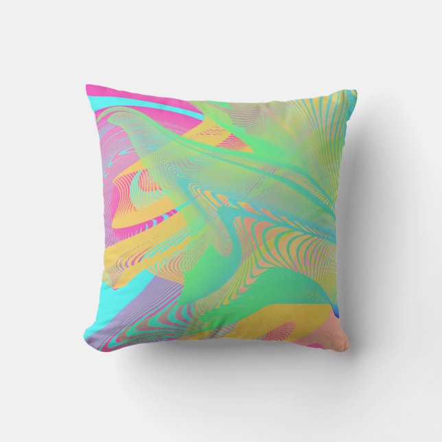 COLORS FLUO - Fractal Art - Cushion (Front)